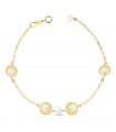 Bracciale Angela Bambina oro 18kt 18 cm Motivi e perle