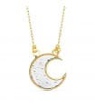 Girocollo donna oro 18kt bicolore Night Moon