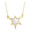 Girocollo donna oro 18kt bicolore Night Star