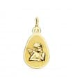 Medaglia Angelo Raffaello Battessimo oro giallo 18kt 17 mm