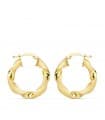 Orecchini cerchio Trochon oro giallo 18kt 23 mm