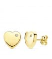 Orecchini Heart oro giallo 18 Kt 8 mm