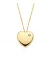 Collana con ciondolo Heart oro giallo 18 Kt