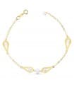 Bracciale Charo Bambina oro 18kt 18 cm Motivi e perle