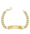 Bracciale uomo con incisione Abel oro 18kt Grumetta