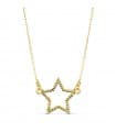 Collana donna Little Star oro giallo 18kt 45 cm