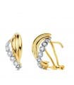 Pendientes de mujer Cecilia Oro Bicolor 18K