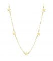 Collana donna 5 Stars oro giallo 18kt 42 cm