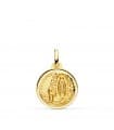 Medaglia Madonna di Lourdes Oro giallo 18kt 16mm