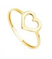 Anello donna Oro giallo 18kt cuore Lucy