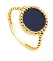 Anello donna oro giallo 18kt Blue Night Dot