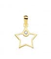 Ciondolo Space oro giallo 18kt Stelle Line 12mm