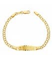 Bracciale Bimbi oro 18 kt con targhetta e angioletto