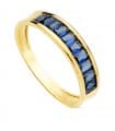 Anello donna Fringe blu oro giallo 18kt