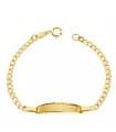 Bracciale Targhetta Bimbi oro 18kt Grumetta