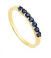 Anello Veretta Seven Navy oro giallo 18kt