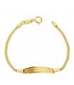 Bracciale targuetta Bimbi in oro 18kt Bismark