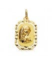 Medaglia Madonnina Maria oro 18kt ottagonale