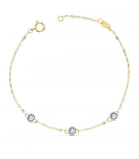 Pulsera Diamantes Delicia Oro 18K 0.045 Qtes.