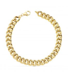 Pulsera Caballero Shelby Oro 18K Barbada 20cm