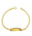 Bracciale targhetta Bambini oro 750 Grumetta