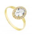 Anello Oro giallo Alessia Ovale 18 Kt